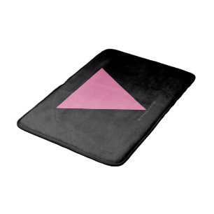 Tapis De Bain Drapeau triangle rose de SlipperyJoe's symbole ros