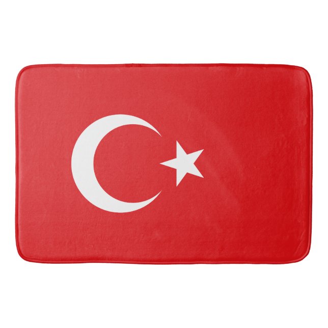 Tapis De Bain Drapeau Turquie (Devant)