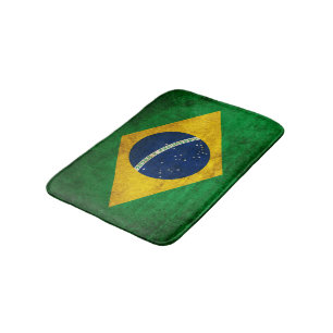 Tapis De Bain Drapeau vintage du Brésil