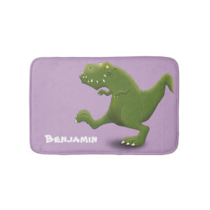 Tapis De Bain Drôle T rex dinosaure dessin animé humour