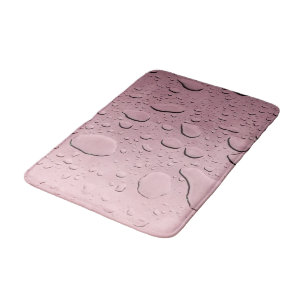 Tapis De Bain Droplet d'eau Motifs Abstraits Métallurgie Rose O