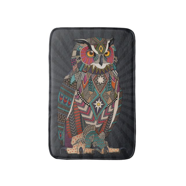 Tapis De Bain eagle owl dark (Devant (Vertical))