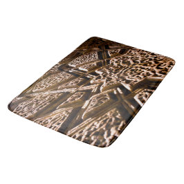 Tapis De Bain Earthy Brown Stars