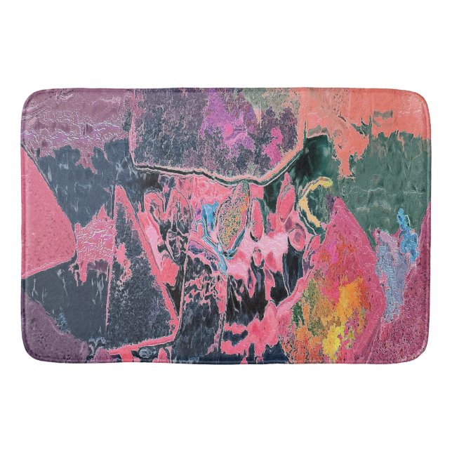 TAPIS DE BAIN EAU DE FLUX ABSTRAITE (Devant)