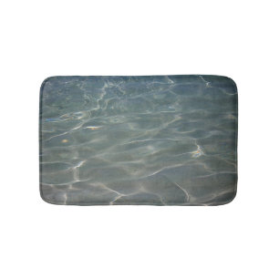 Tapis De Bain Eau des Caraïbes Bleu Abstrait Nature