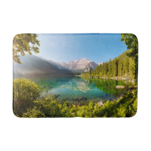 Tapis De Bain Eau Lago di Fusine Mont Gangart Alpes juliennes