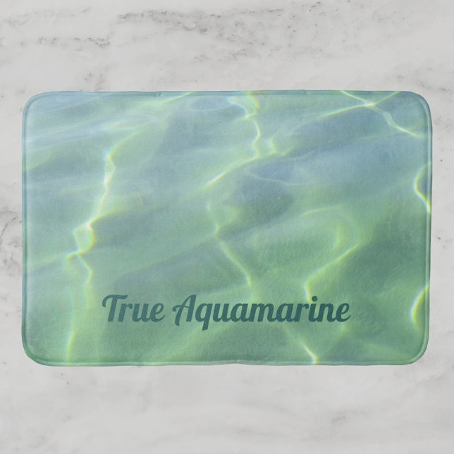 Tapis De Bain Eau tropicale aquamarine (Créateur téléchargé)
