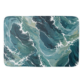 Tapis De Bain Eaux côtières Abstraites