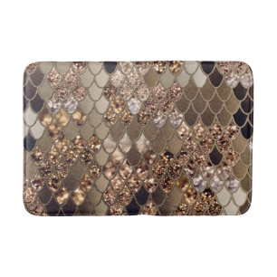 Tapis De Bain Échelles de Parties scintillant de sirènes #6