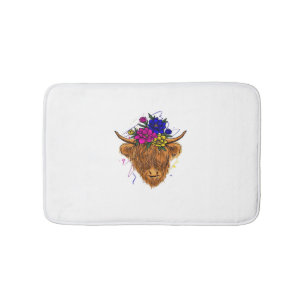 Tapis De Bain Écossais Highland Vache Vache Vache Whisperer Agri