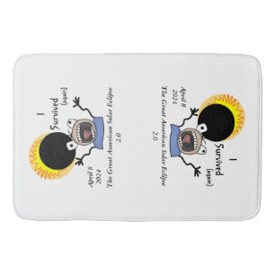 Tapis De Bain Édition de survie de l'éclipse solaire 2024