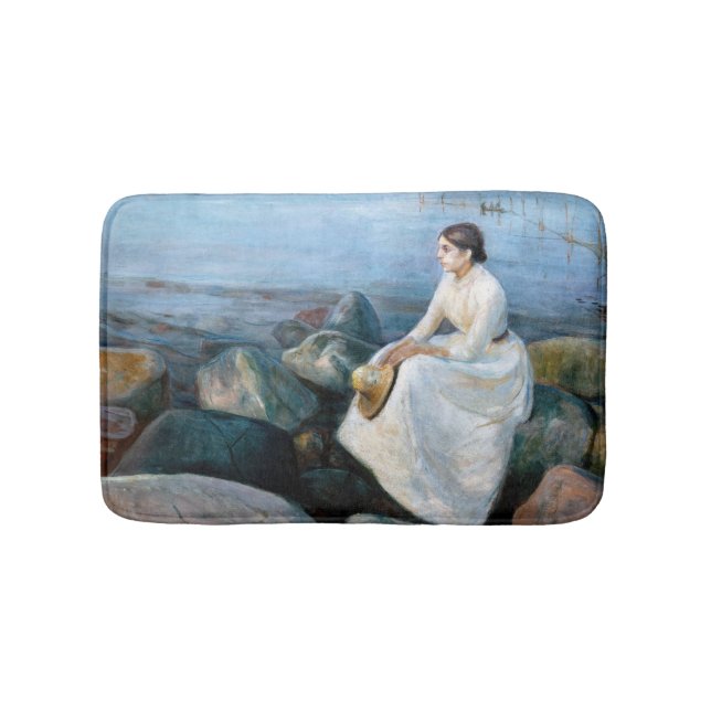 Tapis De Bain Edvard Munch - Nuit d'été, Enger sur la plage (Devant)