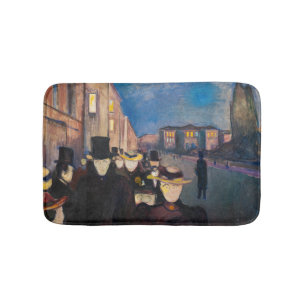 Tapis De Bain Edvard Munch - Soirée sur Karl Johan Street
