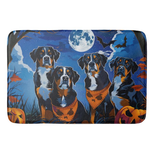 Tapis De Bain Éffrayant d'Halloween suisse (Devant)