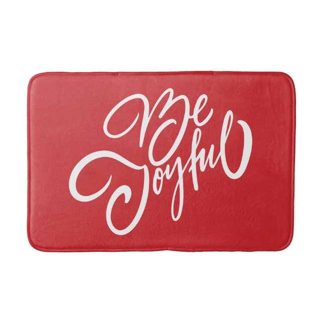 Tapis De Bain Elégant Be Joyful Holiday Design (Devant)