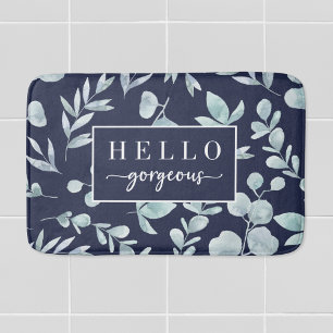 Tapis De Bain Elegant Eucalyptus Aquarelle Bonjour Magnifique