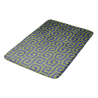 Tapis De Bain Elegant Green &blue Abstract pattern