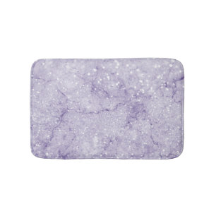 Tapis De Bain Élégant marbre à parties scintillant violet chi