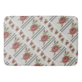 Tapis De Bain Élégant Mat Floral