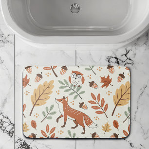 Tapis De Bain Élégant Motif d'automne scandinave