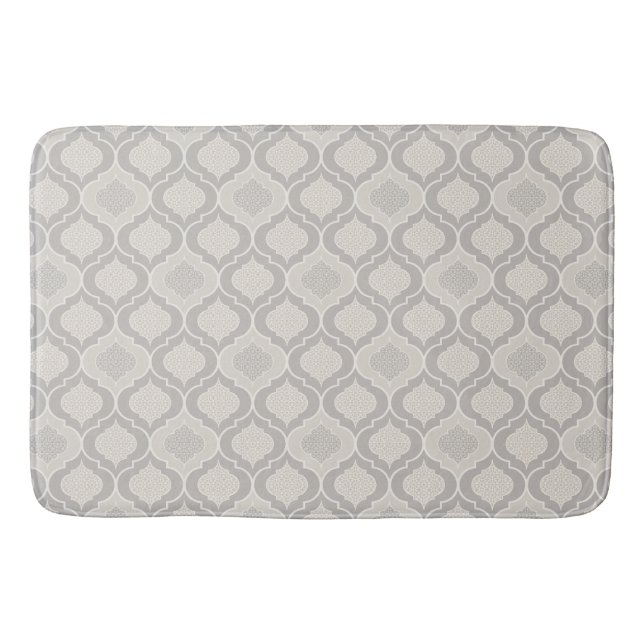 Tapis De Bain Elégant Motif de Trellis marocain dans les tons ne (Devant)