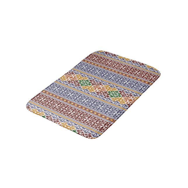 Tapis De Bain élégant motif ethnique (Angle)