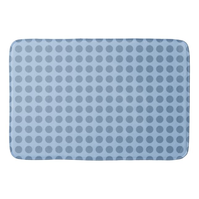Tapis De Bain Elégant professionnel pastel bleu uni couleur (Devant)