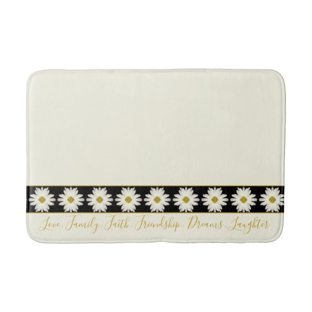 Tapis De Bain Élégante cuve blanche crème (Devant)