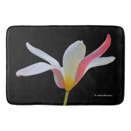 Tapis De Bain Élégante Lady Tulip Fleurs roses blanches