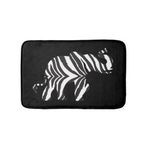 Tapis De Bain Eléphant en zèbre