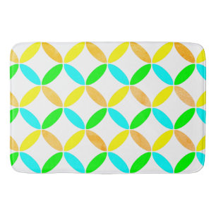 Tapis De Bain Ellipse Motif Art Abstrait