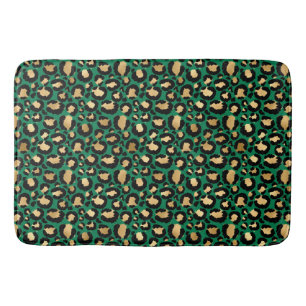 Tapis De Bain Emerald and Gold Safari Series Design 3