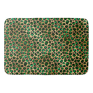 Tapis De Bain Emerald and Gold Safari Series Design 8