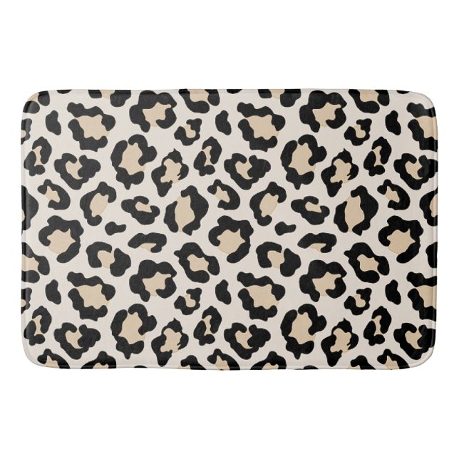 Tapis De Bain Empreinte de léopard (Devant)
