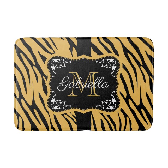 Tapis De Bain Empreinte de léopard (Devant)
