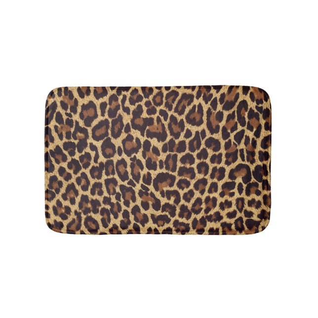Tapis De Bain Empreinte de léopard (Devant)