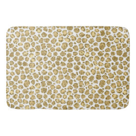Tapis De Bain Empreinte de léopard Glitzy Glam Gold Parties scin
