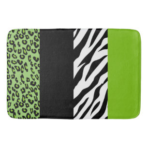 Tapis De Bain Empreinte de léopard, Zebra Print, Poster de anima