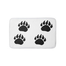 Tapis de bain - empreinte de patte d'ours