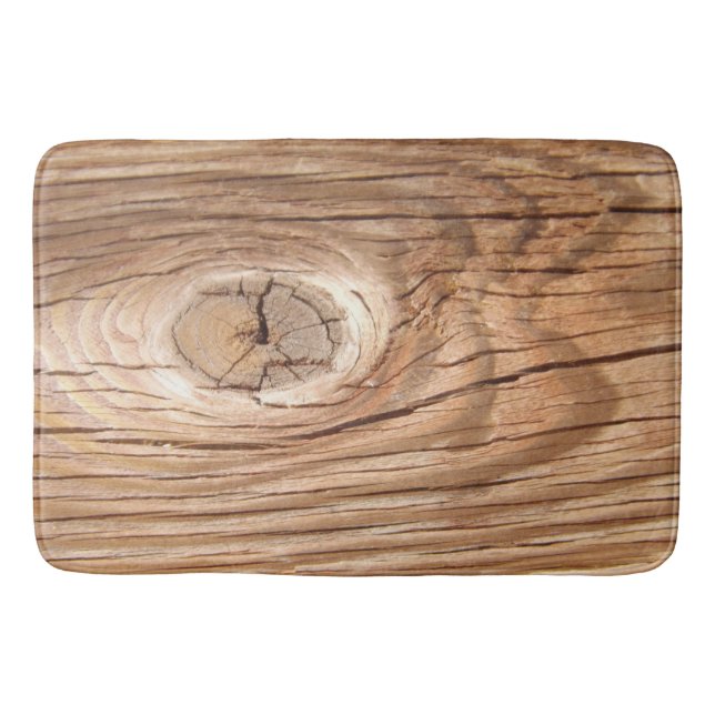 Tapis de bain en bois de trou de grain (Devant)