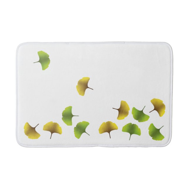 Tapis de bain en feuille de ginko (Devant)