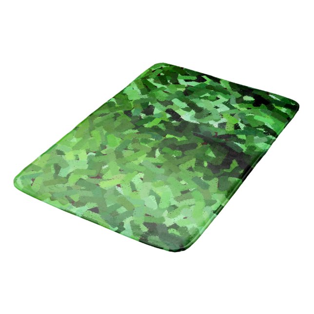 Tapis de bain en laiton vert incorporé (Angle)