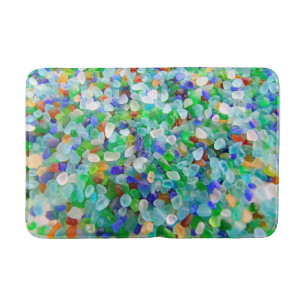 Tapis de bain en verre de mer
