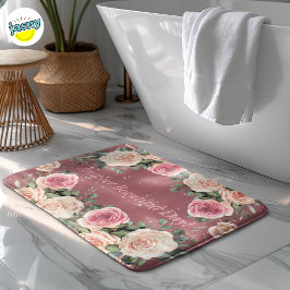 Tapis De Bain Encore une belle journée rose rose rose florale