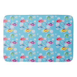 Tapis De Bain encre d'alcool Poisson avec bulles