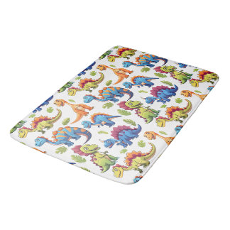 Tapis De Bain Enfants Jurassiques Dinosaures