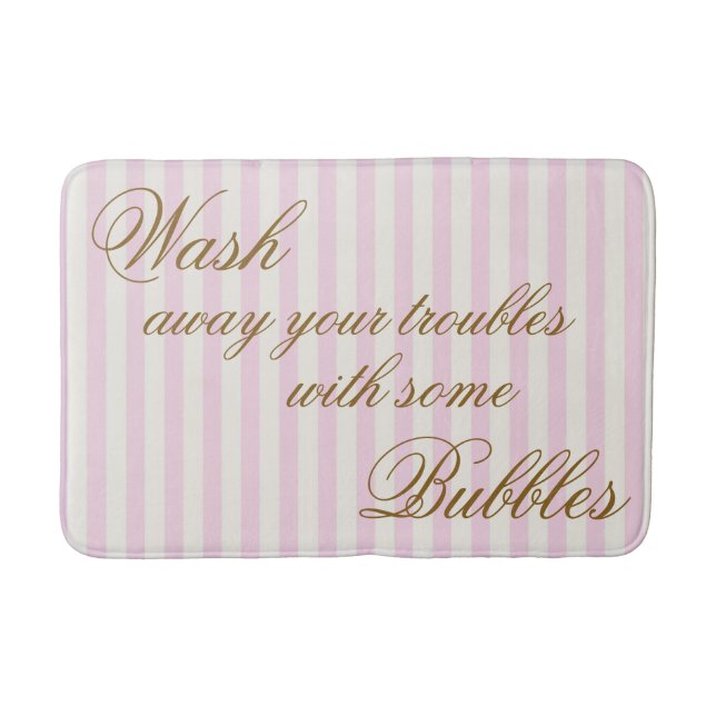 Tapis De Bain Enlevez vos problèmes avec quelques bulles (Devant)