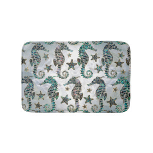 Tapis De Bain Équestre de mer Starfish Abalone Motif