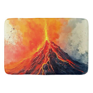 Tapis De Bain Éruption volcanique : puissance brute
