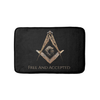 Tapis De Bain Esprit maçonnique (BrownishGold)